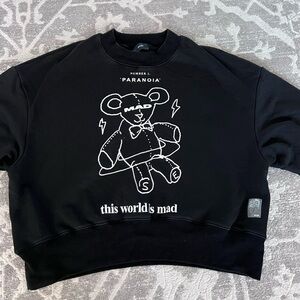 Spelledit black teddy sweater